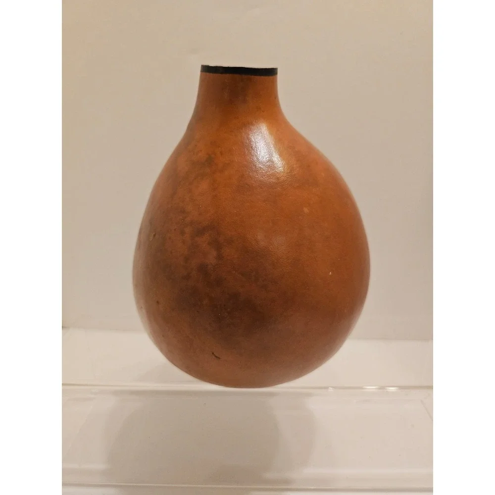 Stone Heat Studios Hand Painted‎ Gourd Art Moose Mountain Sunset Rustic Decor